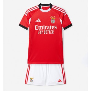 Benfica Hjemmebanetrøje Børn 2025-26 Kortærmet (+ Korte bukser)